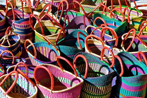 African woven baskets 